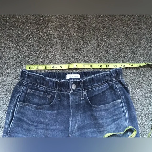 Rag & Bone Miramar Jogger Pant Jean Sweat Pants in Indigo Cotton Terry Size XS - Picture 14 of 16